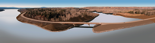 Digital rendering of Lynx Creek bridge