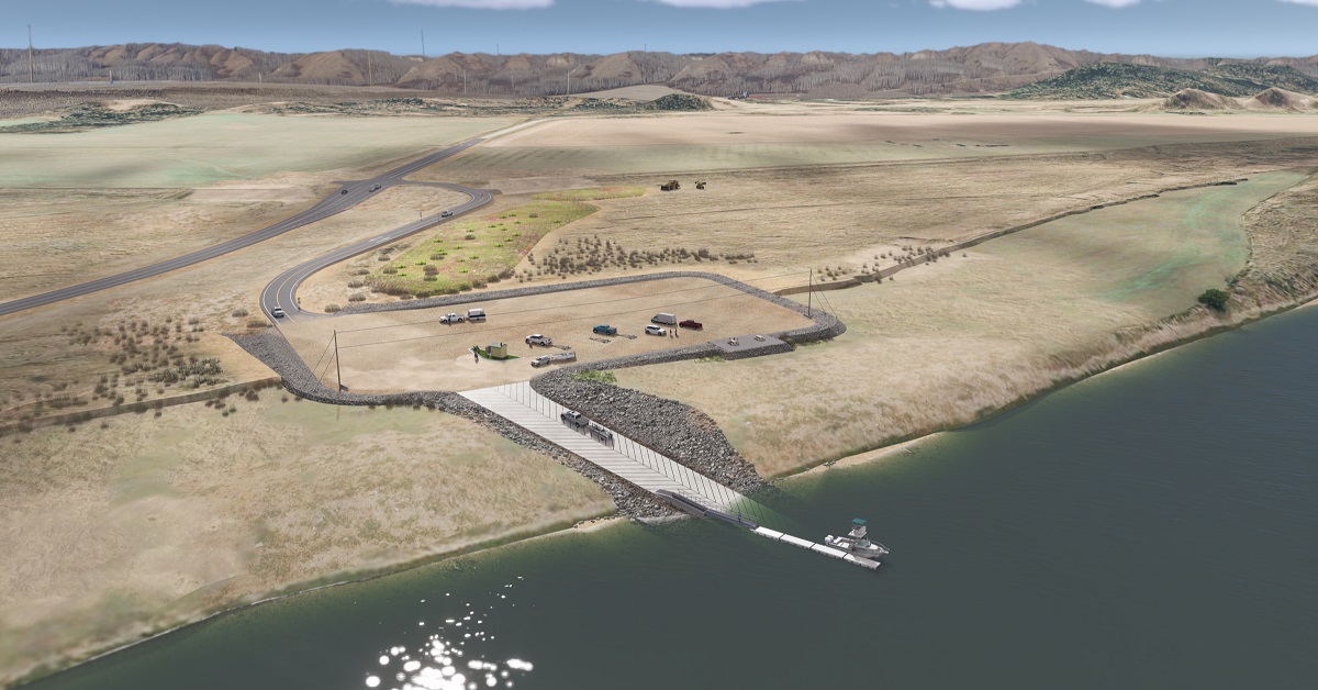 Halfway River boat launch rendering