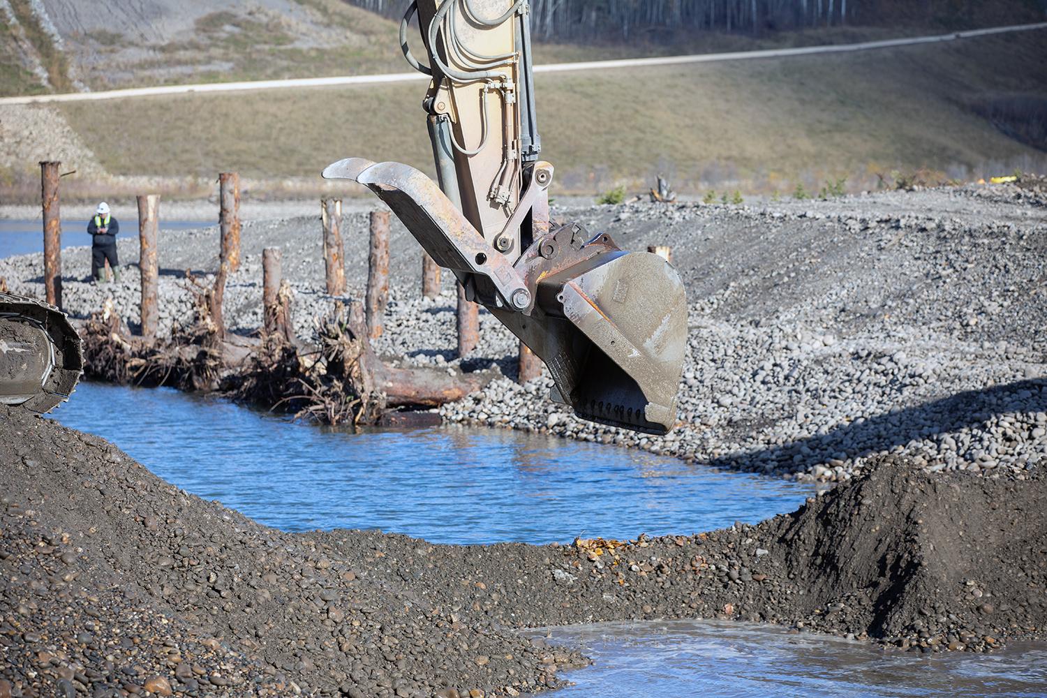 The channel enhancement project will provide new habitat for mountain whitefish, bull trout and rainbow trout. | October 2019