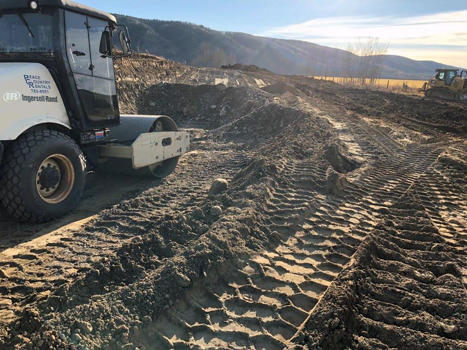 Start of highway realignment work at Cache Creek West | October 2018