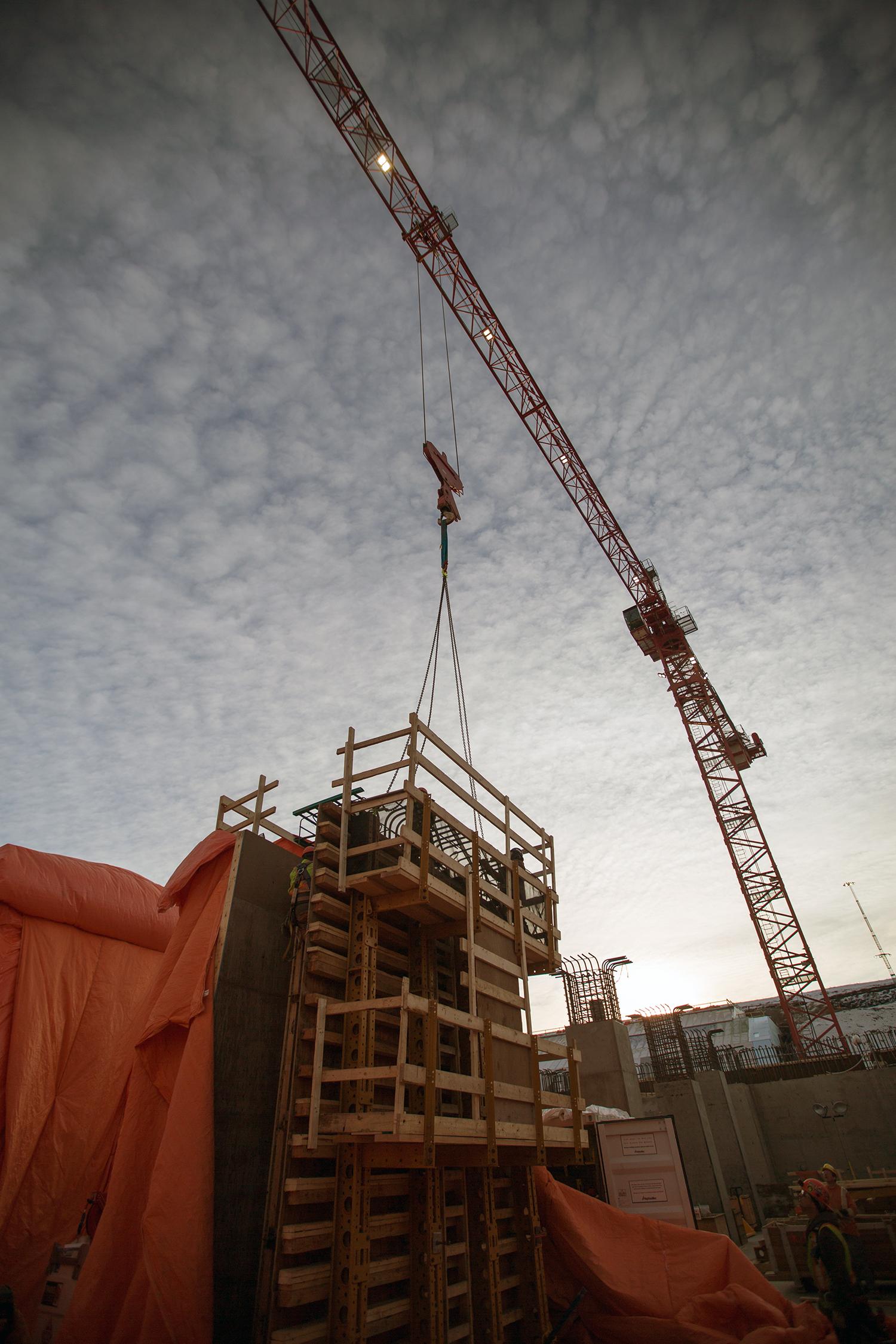 Form lift at the main service bay. | December 2018