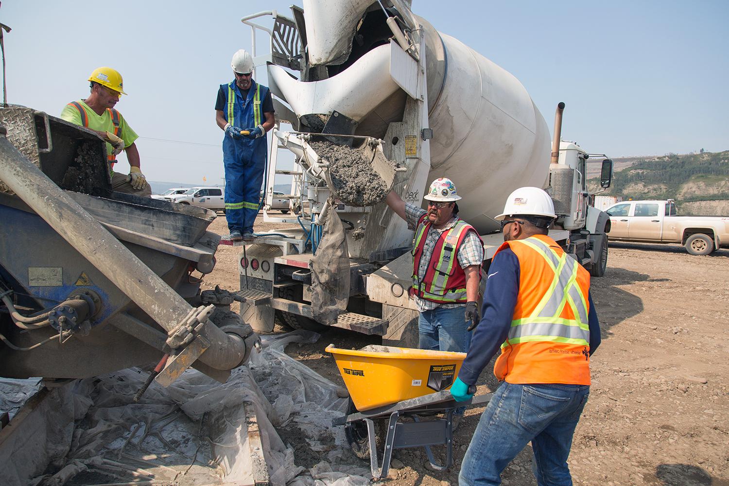 Testing concrete on the south bank | July 2018