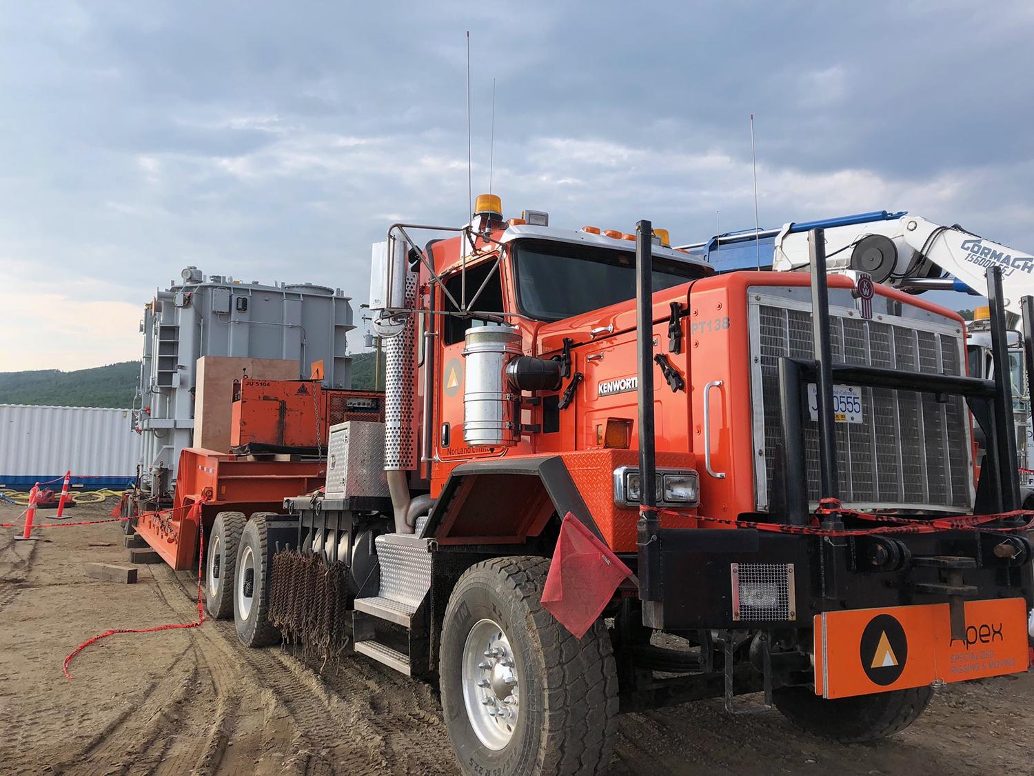 Transformer delivery to the substation | July 2018