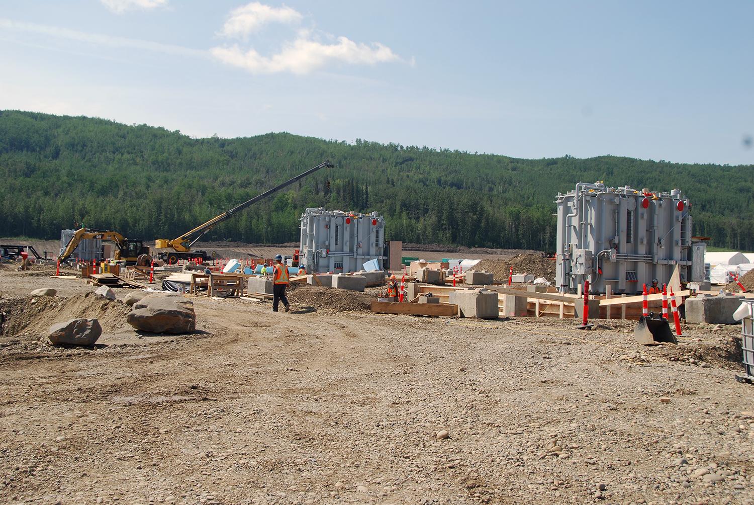 Transformer assembly at the substation site | August 2018