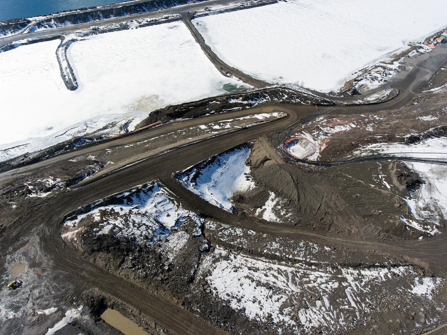 Aerial view over Toe Berm | March 2017