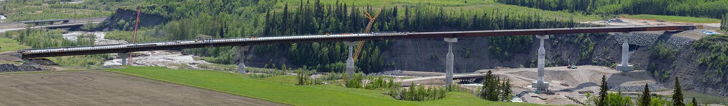 Cache Creek Bridge concrete pouring. | June 2022