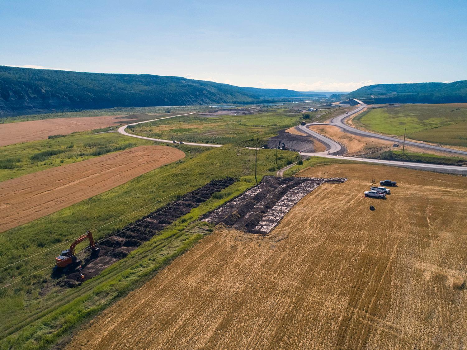 Ground preparation underway to build the Halfway River boat launch. | August 2022