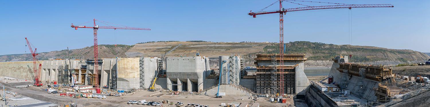 North-facing view of the powerhouse. | September 2022