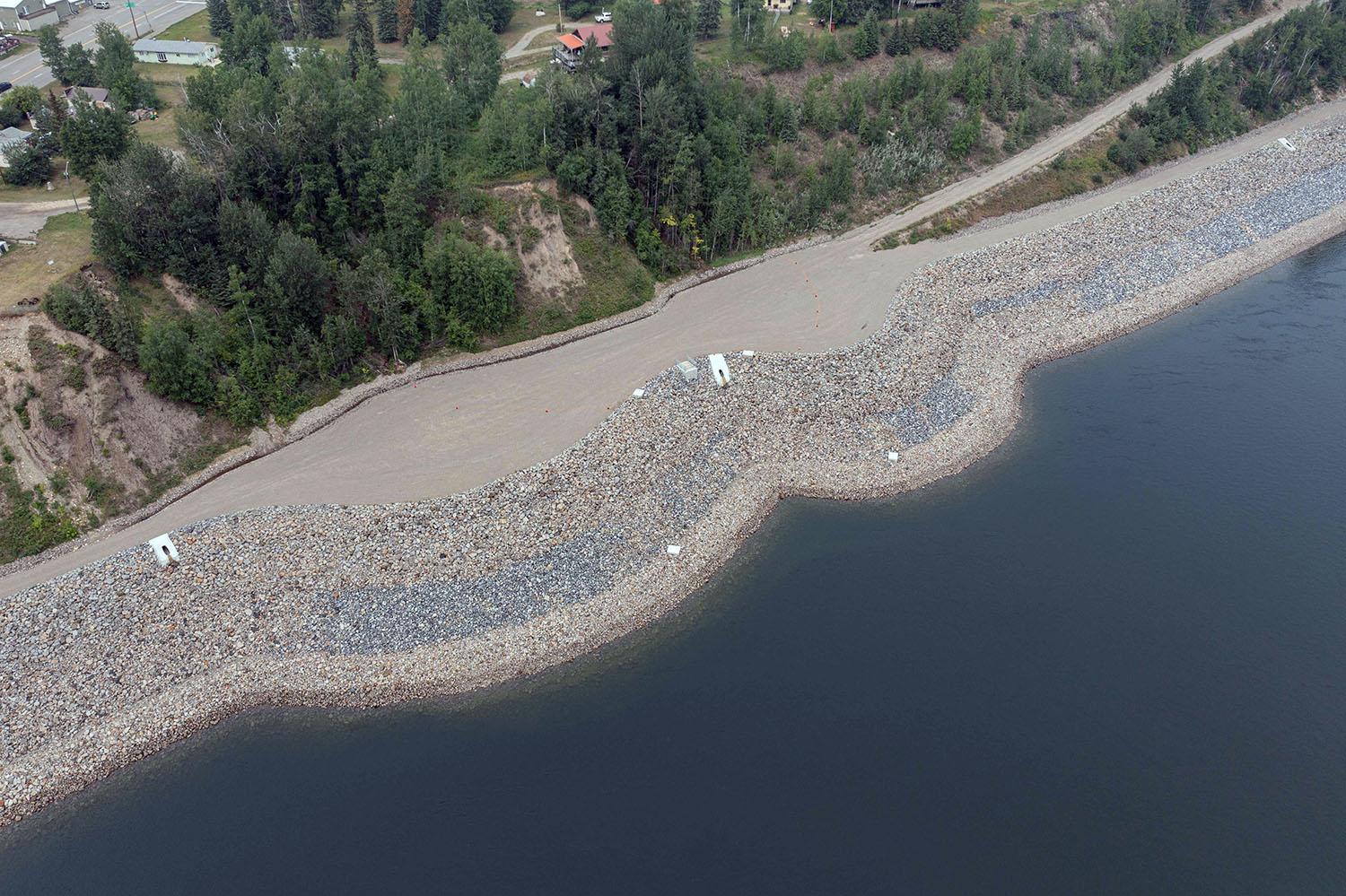 A car-topper boat launch and recreation area is being built at the base of D.A. Thomas Road in Hudson’s Hope. | July 2023