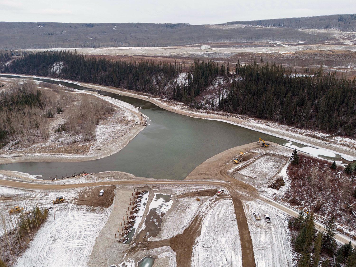 Final excavation and material placement will complete the fish habitat channel downstream of the dam by the end of December. | November 2023