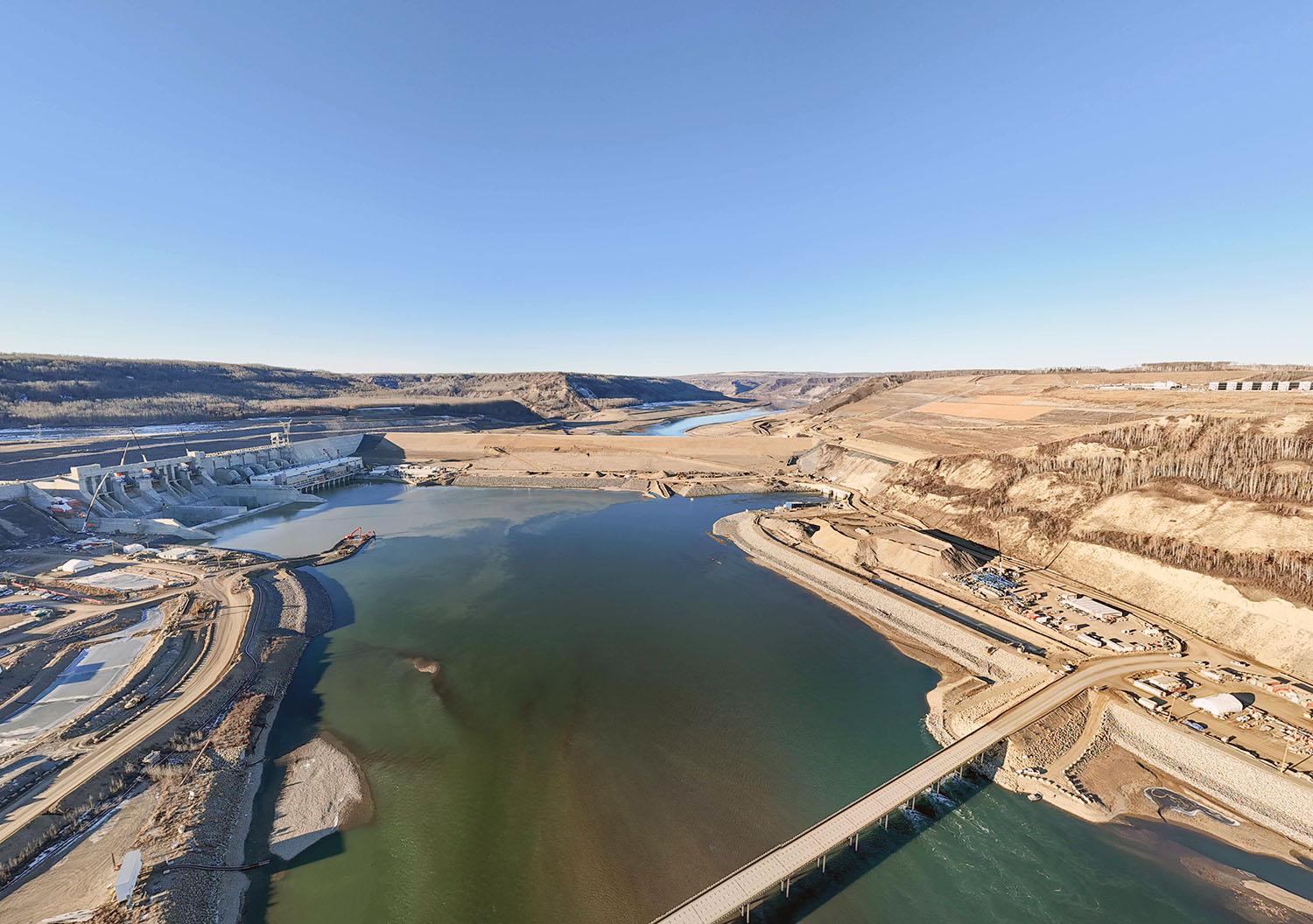 Upstream view of Site C. | November 2023