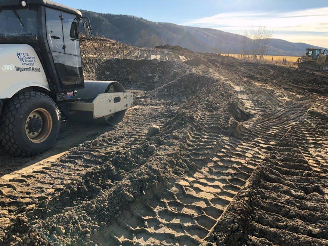 Start of highway realignment work at Cache Creek West | October 2018 