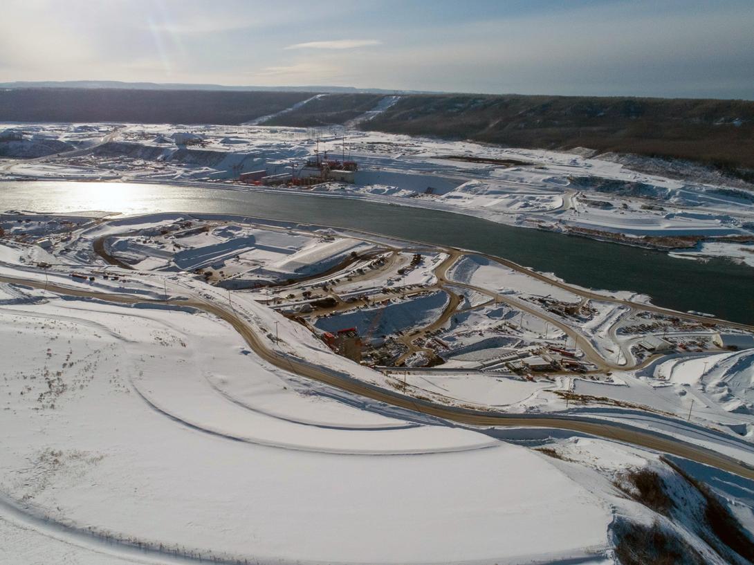 Panorama view of site from the north bank facing southeast. | February 2020