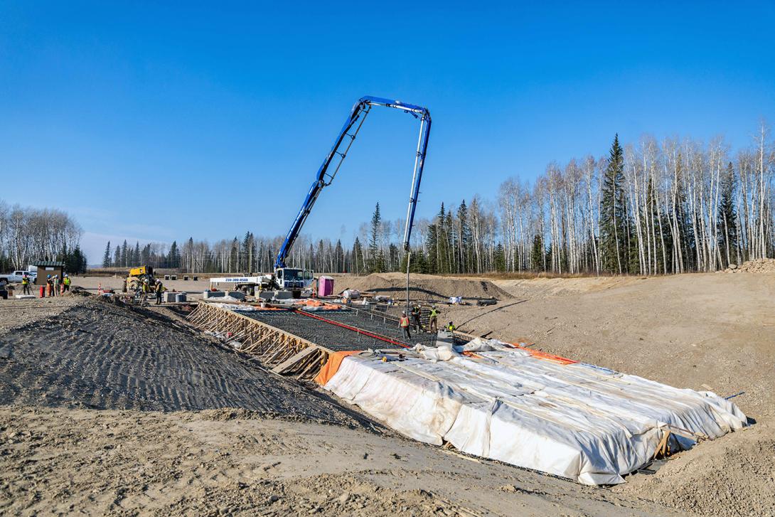 Pouring the concrete ramp for the Lynx Creek boat launch. | October 2022