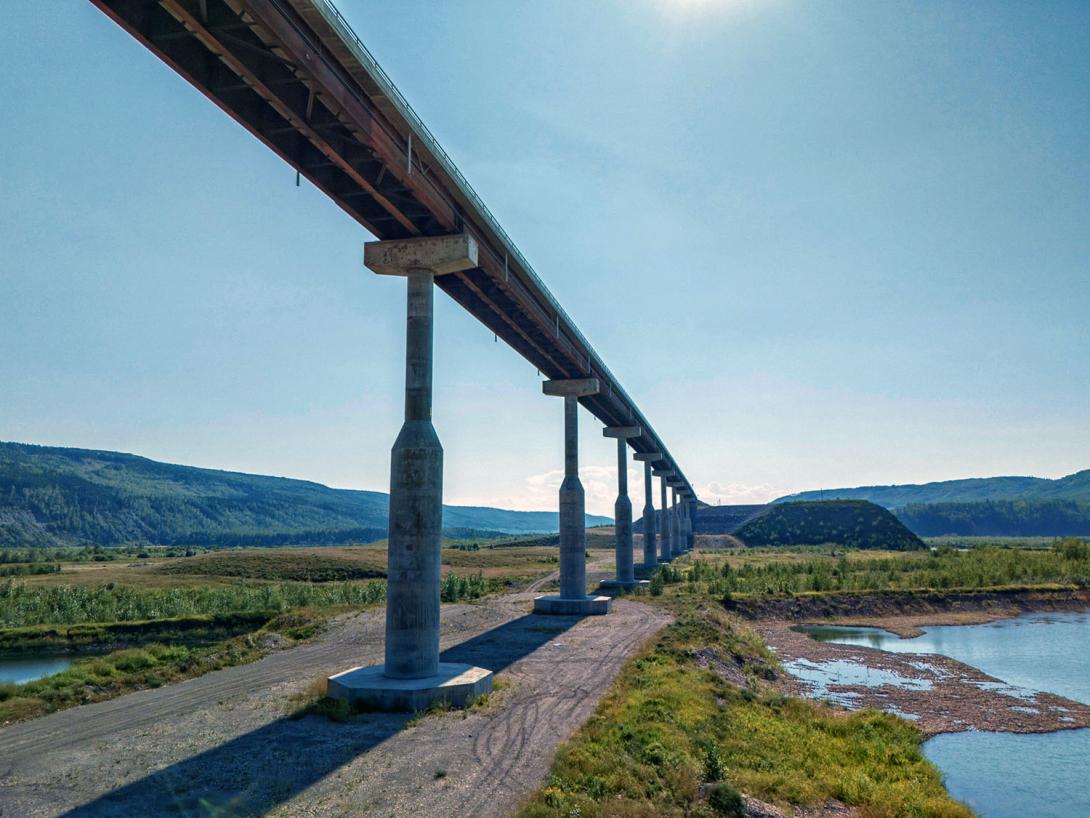 The Site C reservoir will be 36 metres deep at the Halfway River Bridge. | August 2024