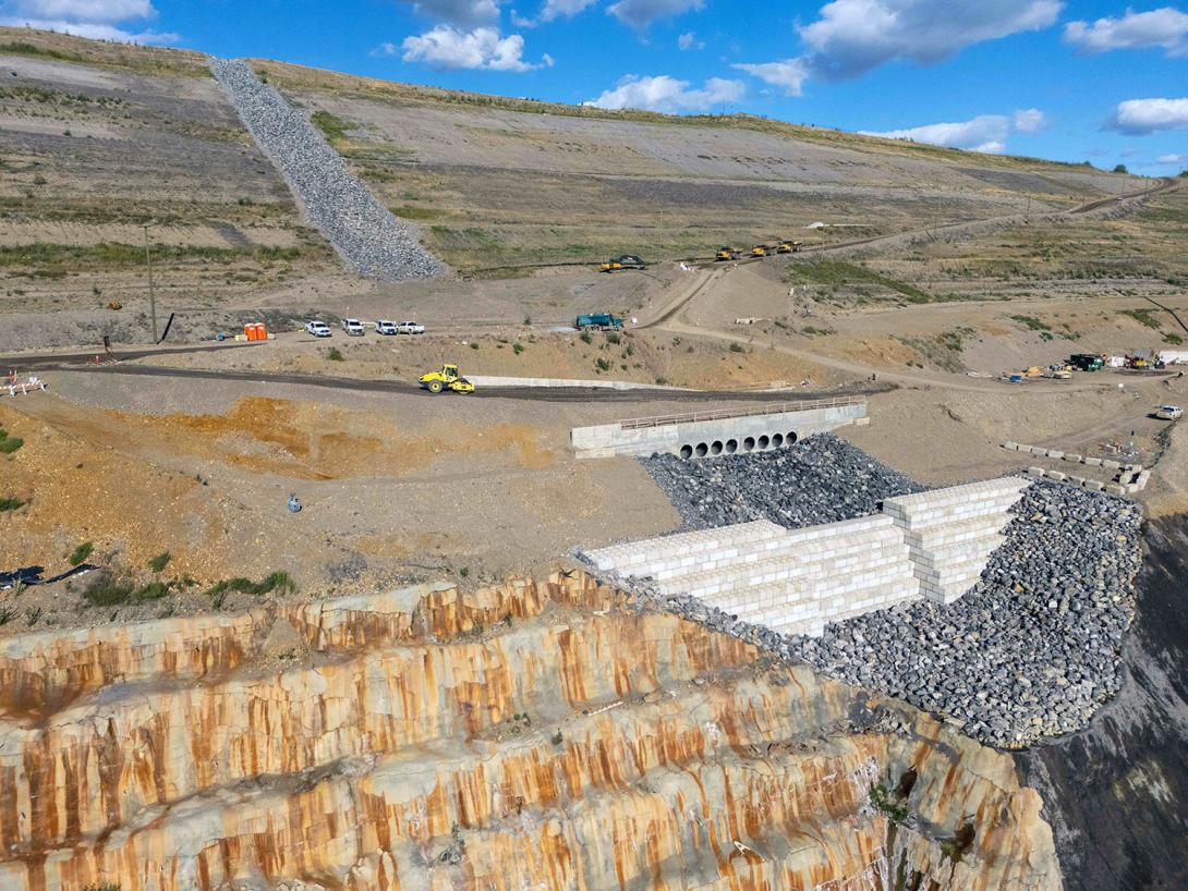 The drainage management structure is complete. | August 2024