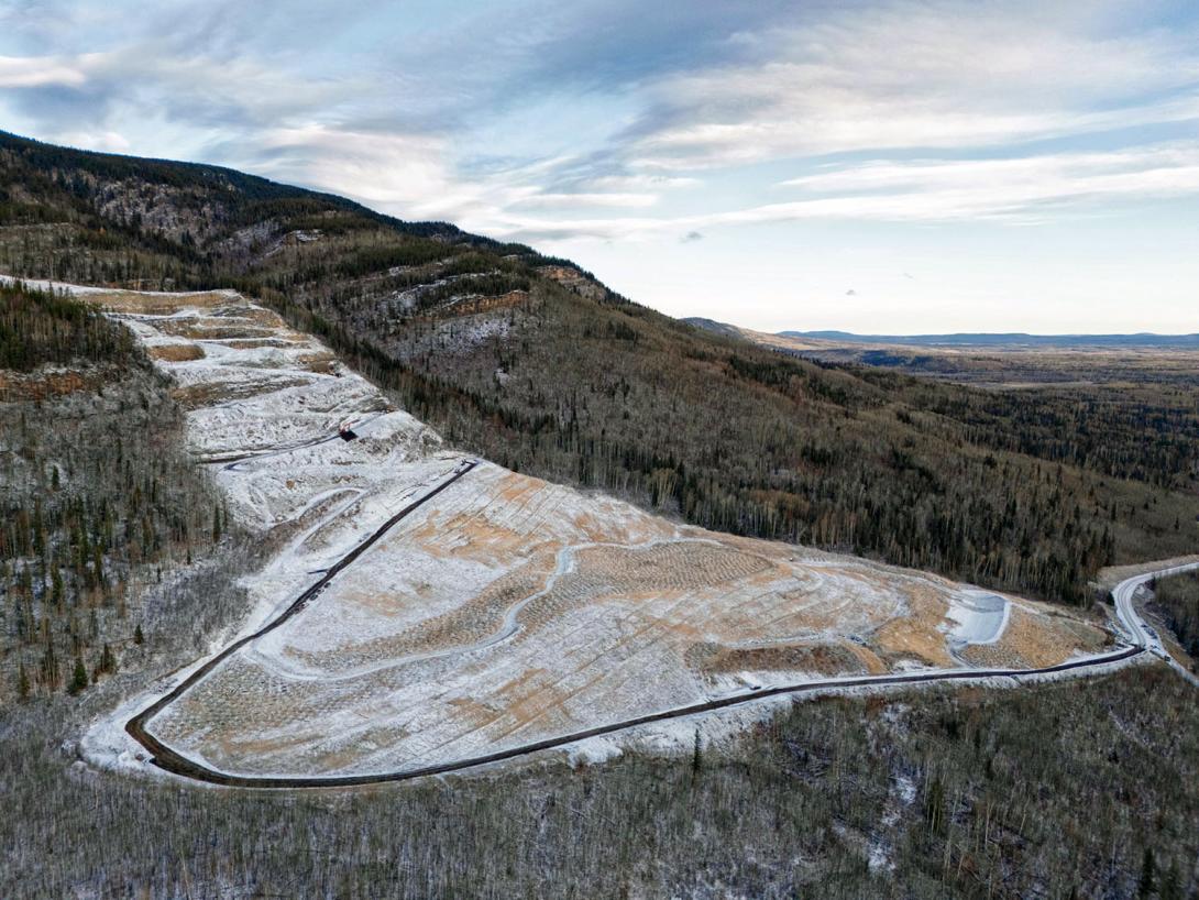 Portage Mountain Quarry reclamation work has been completed.