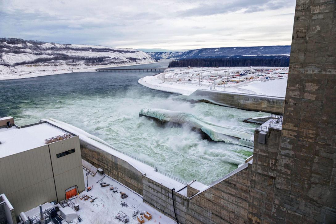 Water continually flows through the spillways until three generator units are in service. | December 2024