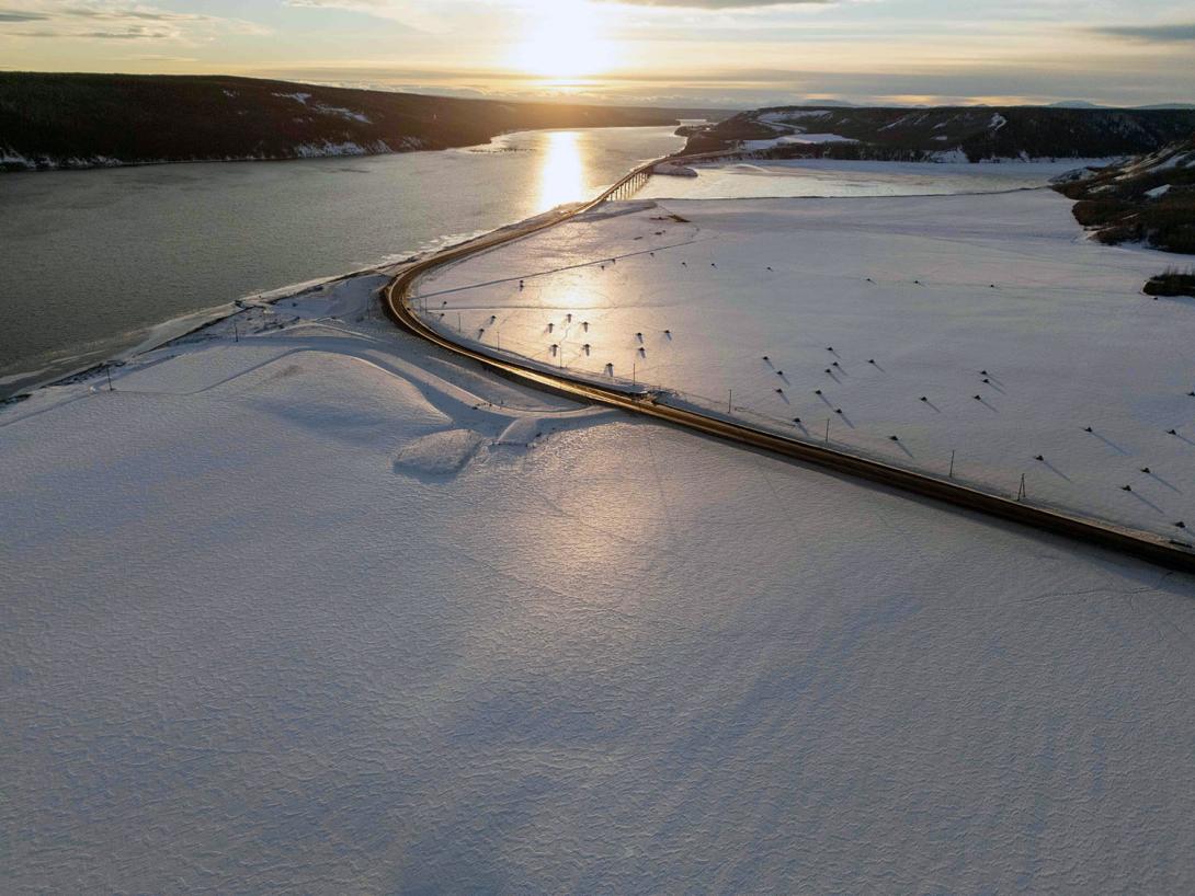 The Site C reservoir at Halfway River. | January 2025