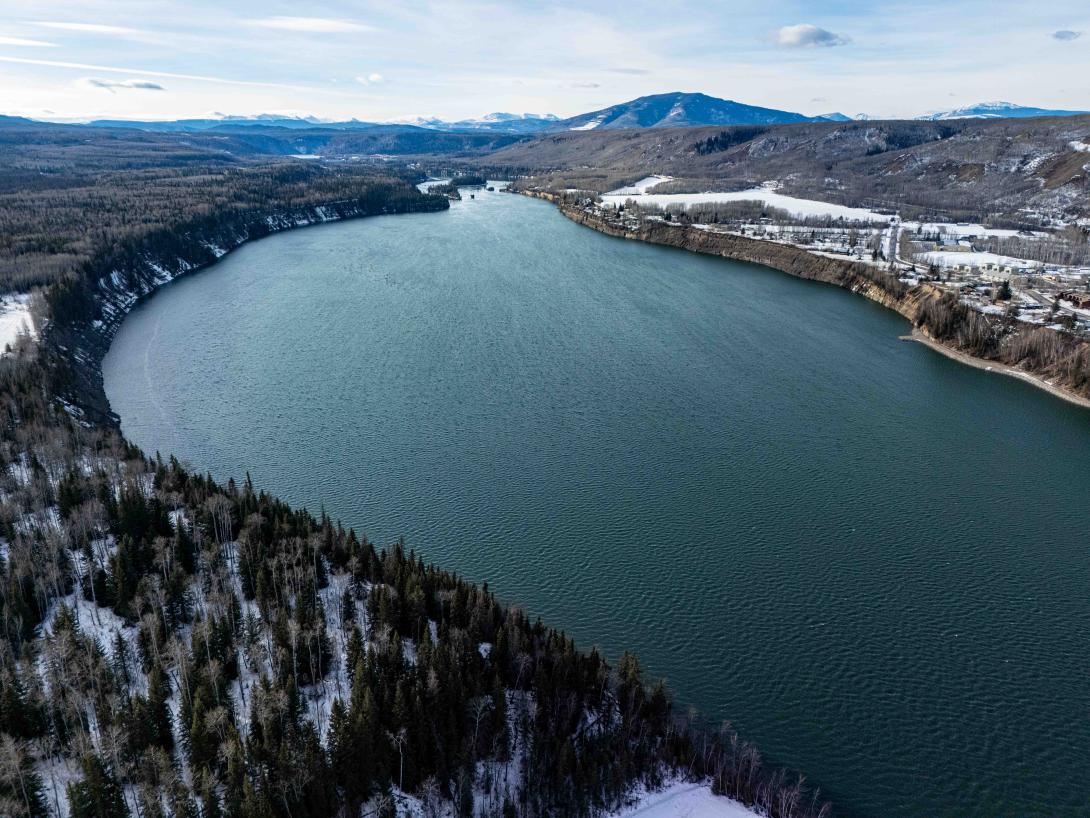 Facing west on the reservoir by Hudson’s Hope. | January 2025