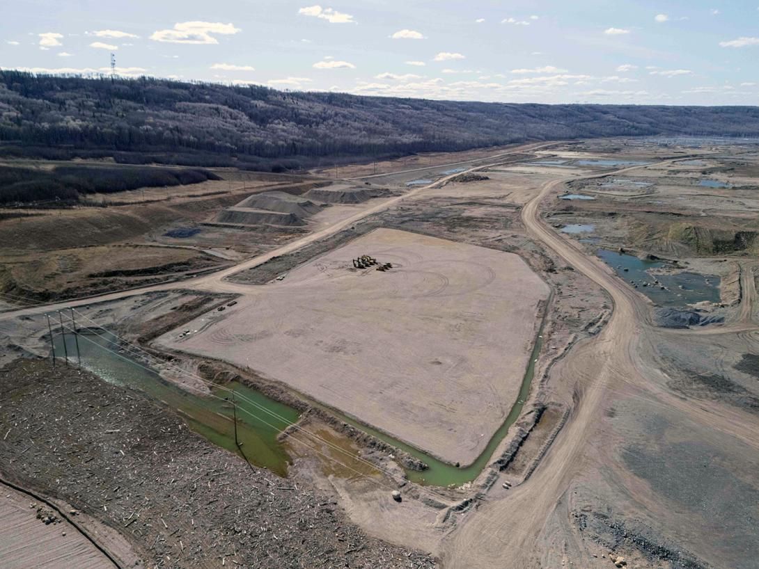 BC Hydro is developing a wetland at the former gravel extraction areas used for construction, featuring grasslands and forested areas in the uplands. The ground will be stripped and mixed with woody debris to prepare for planting of native vegetation next year. | April 2025