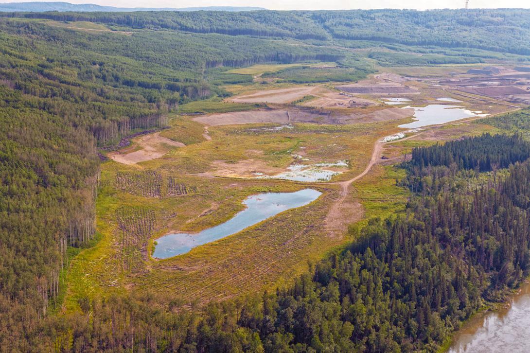 Three wetland basins are completed and are now gradually filling with ground water on the right bank, downstream of the dam. | July 2025