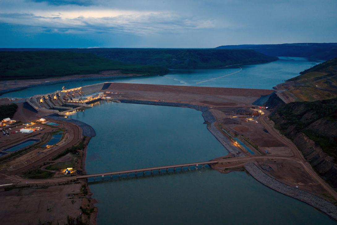 Upstream view of Site C. | August 2025