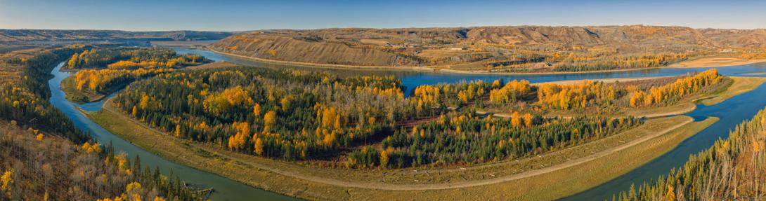 A network of side channels downstream of the Site C dam were excavated to prevent fish stranding and to provide habitat for bull trout, rainbow trout, walleye, and mountain whitefish, among others. | October 2025