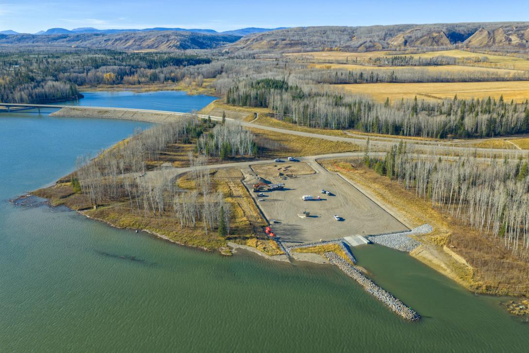 Aerial photo of  Lynx Creek. | October 2025