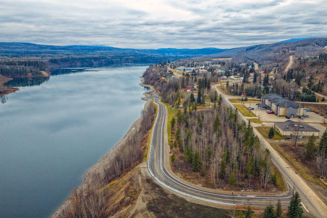 The completed D.A. Thomas day use and recreation area in Hudson’s Hope. | November 2025