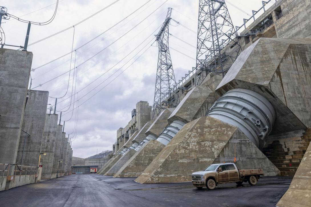Paving is completed in the transformer yard. | November 2025